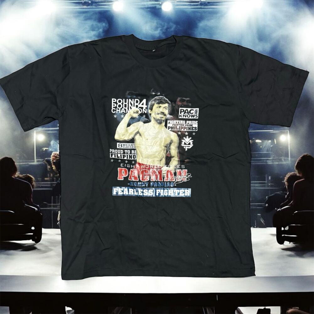Pacquiao Vintage Boxing Shirt Nike Tyson De La Hoya Mayweather Canelo Rare